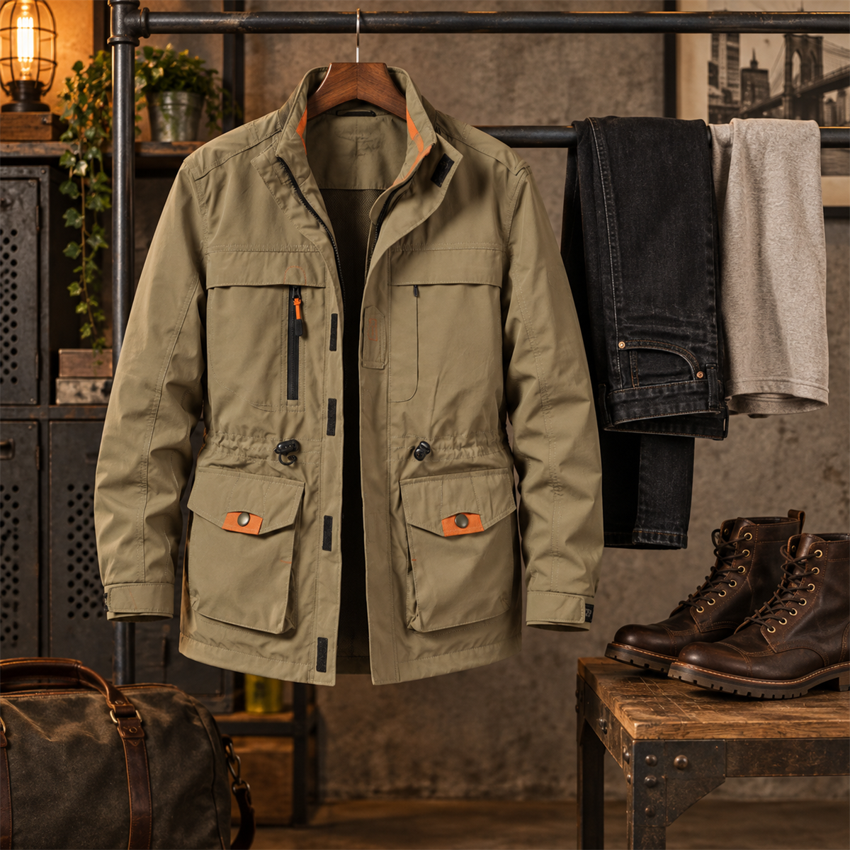 Men's Multi-Pocket Field Jacket detail - desc-06