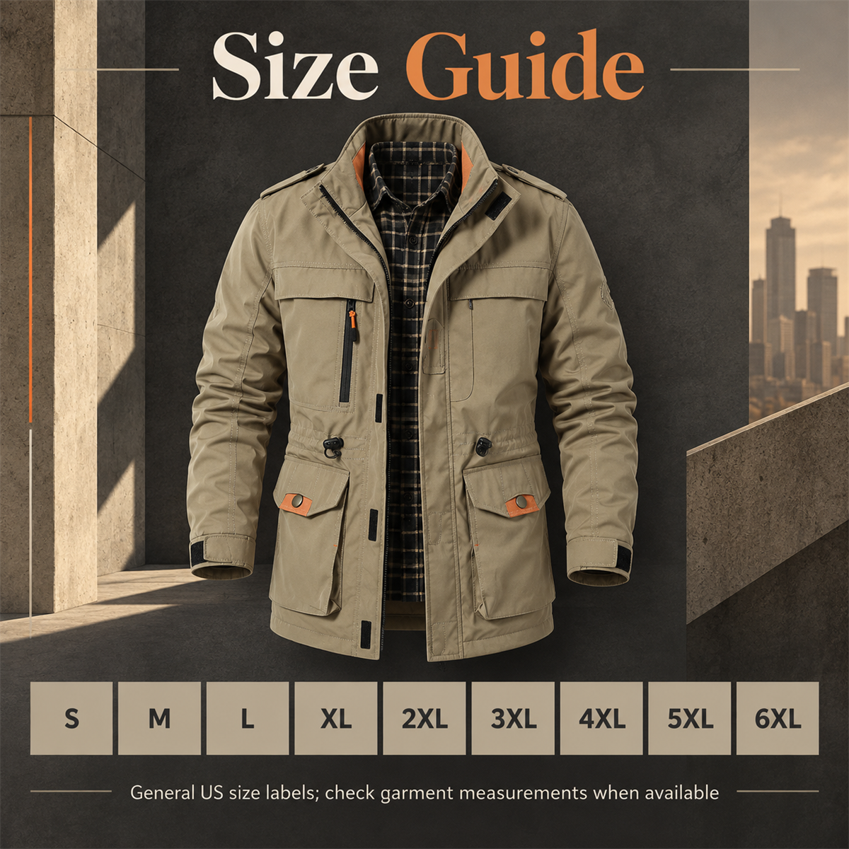 Men's Multi-Pocket Field Jacket detail - desc-10
