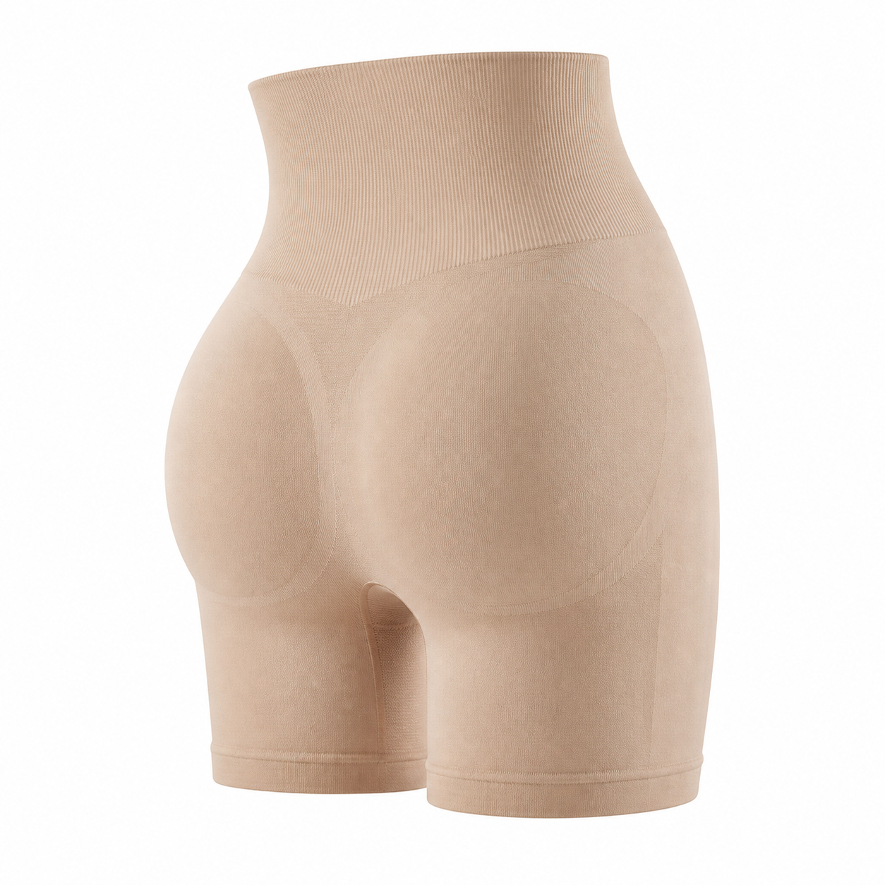 🔥CLEARANCE SALE🔥 High-Waist Seamless Sculpting Shorts - Beige Nude