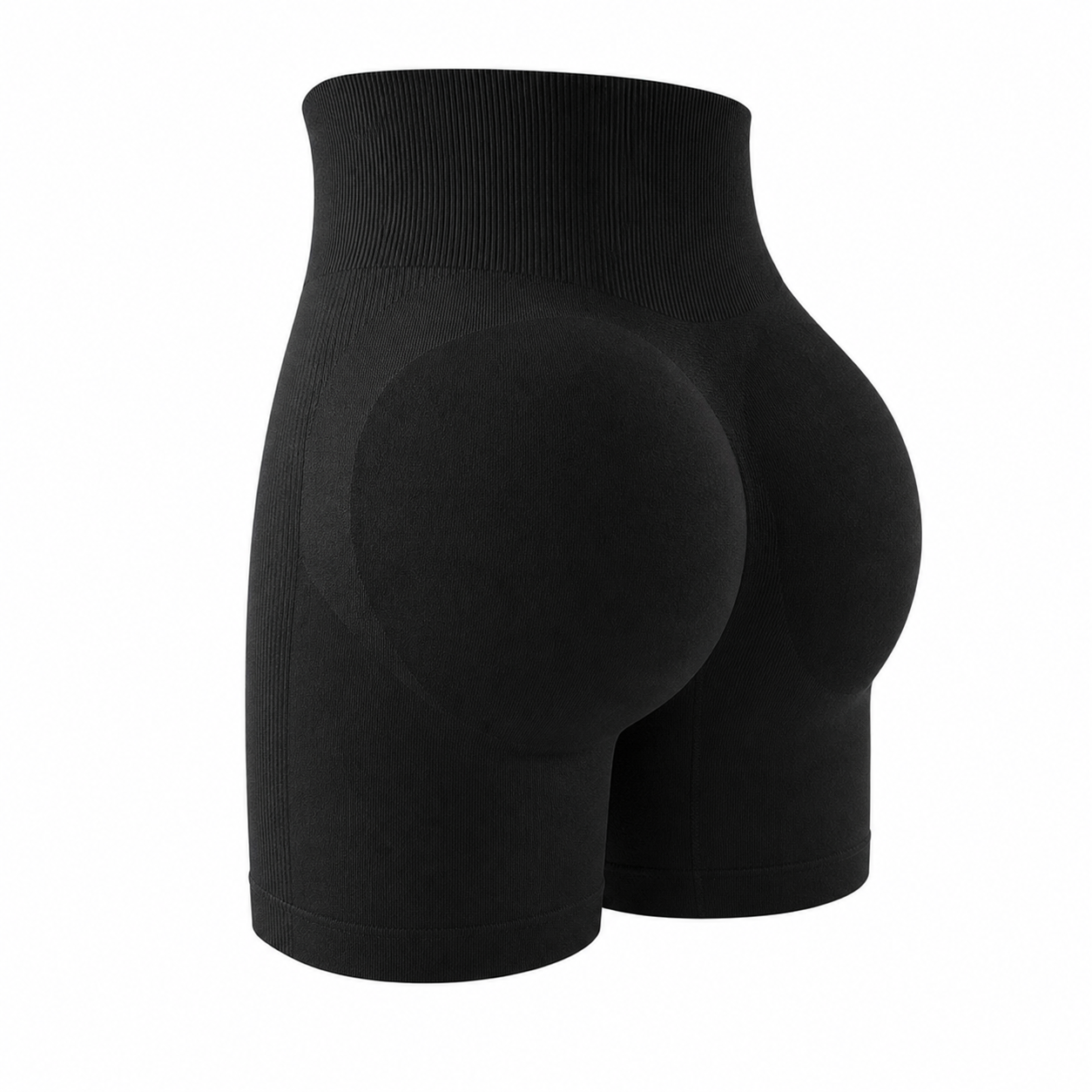 🔥CLEARANCE SALE🔥 High-Waist Seamless Sculpting Shorts - Black