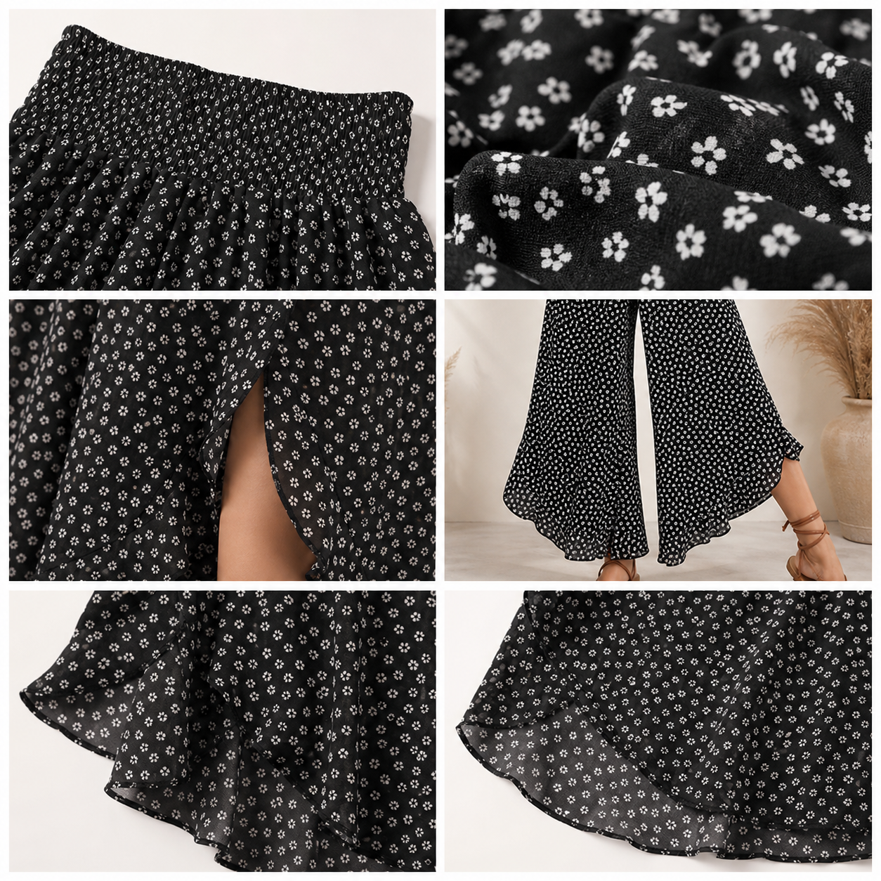 🔥CLEARANCE SALE🔥 Women's Polka Dot Wide-Leg Palazzo Pants - Details