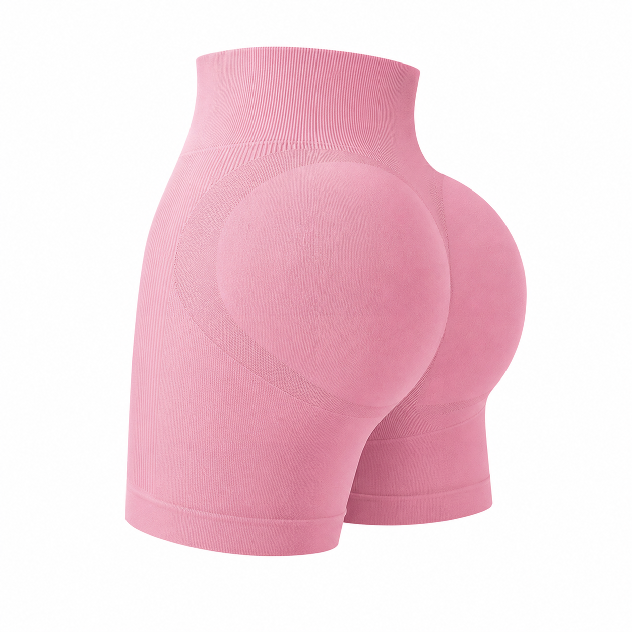 🔥CLEARANCE SALE🔥 High-Waist Seamless Sculpting Shorts - Soft Pink