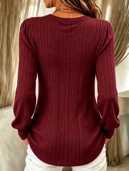 Women's T Shirt Elegant Stylish Casual Long Sleeve Square Neck Long Tops