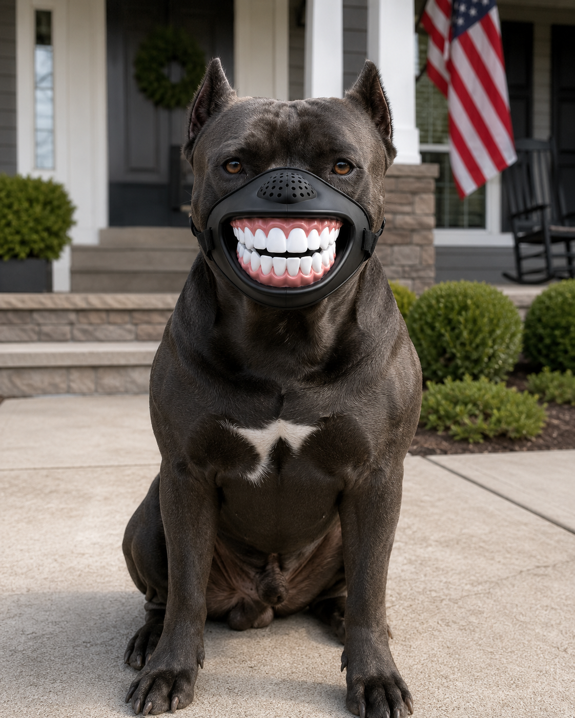DoggySmile™ Funny Dog Muzzle – Make Your Pup Smile!