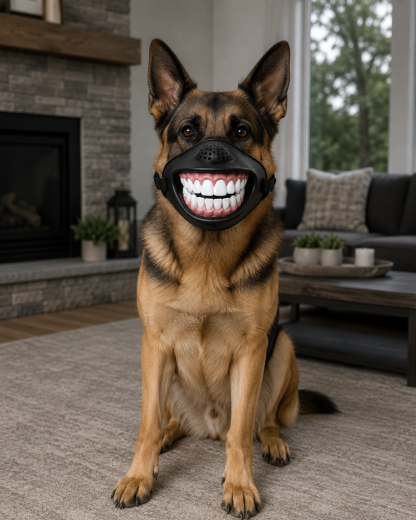 DoggySmile™ Funny Dog Muzzle – Make Your Pup Smile!