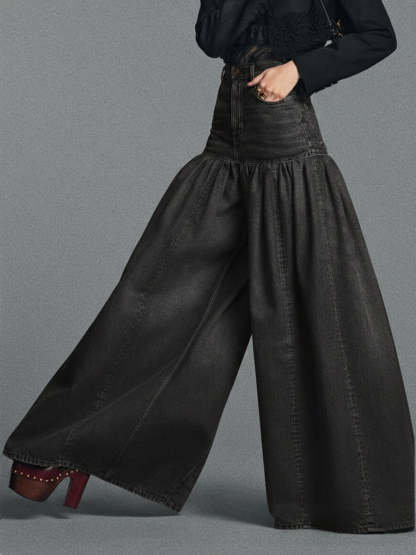Relaxed  Casual Wide-leg Jeans — Comfort Meets Classic Denim