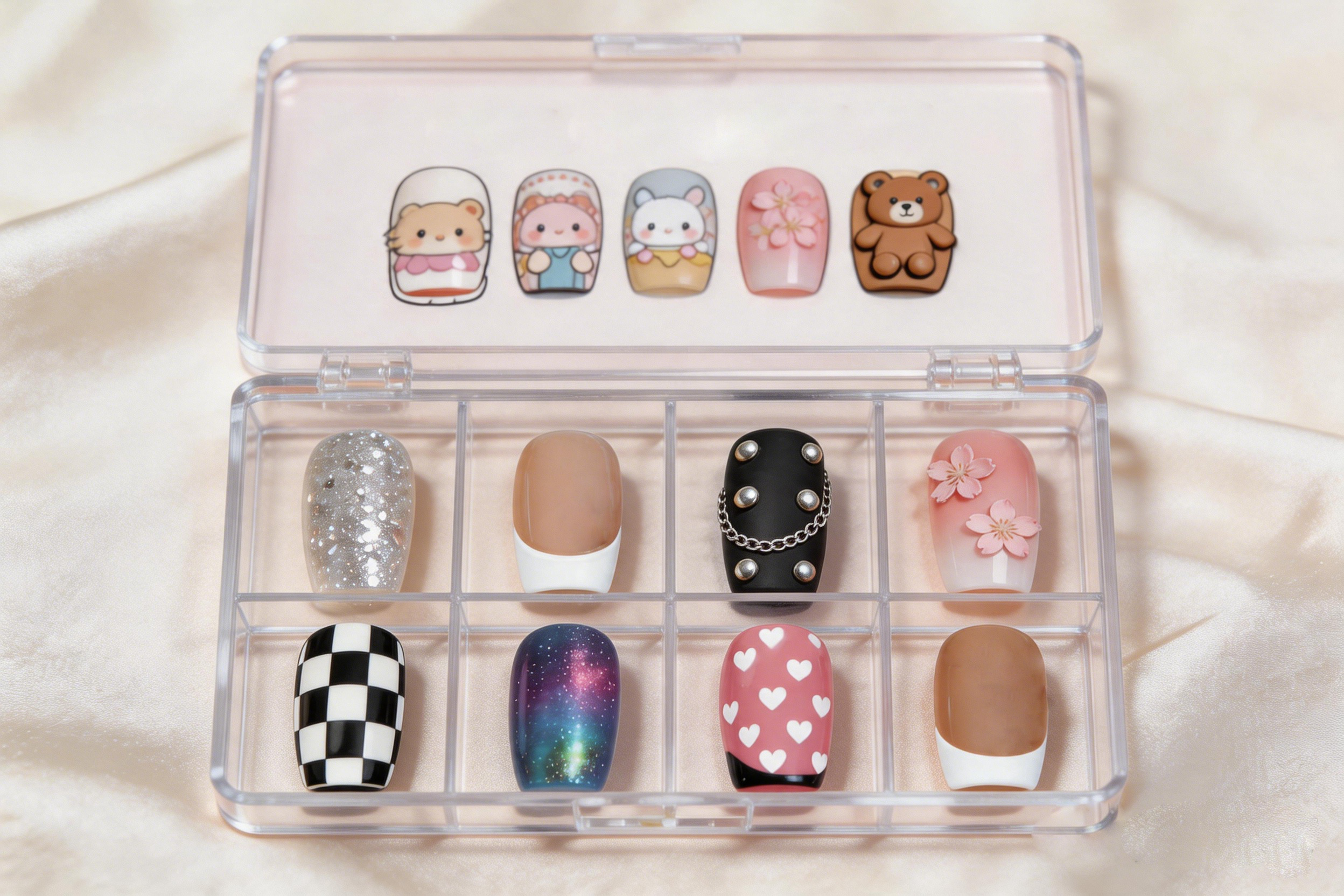 A box of wearable nails (random style)