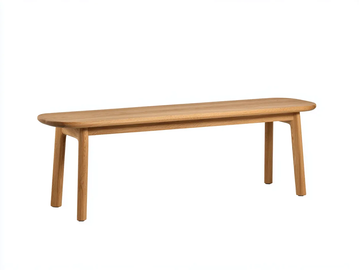 Banco de jardín 170x40x45 cm - marrón - diseño lineal de madera para exterior contemporáneo