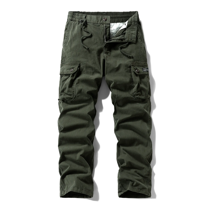 Washed Vintage Loose Tapered Work Pants - Classic Fit, Versatile for Work & Casual, Unique Vintage Wash Finish