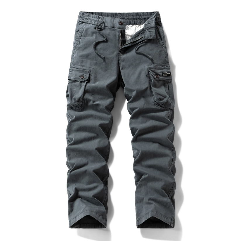 Washed Vintage Loose Tapered Work Pants - Classic Fit, Versatile for Work & Casual, Unique Vintage Wash Finish