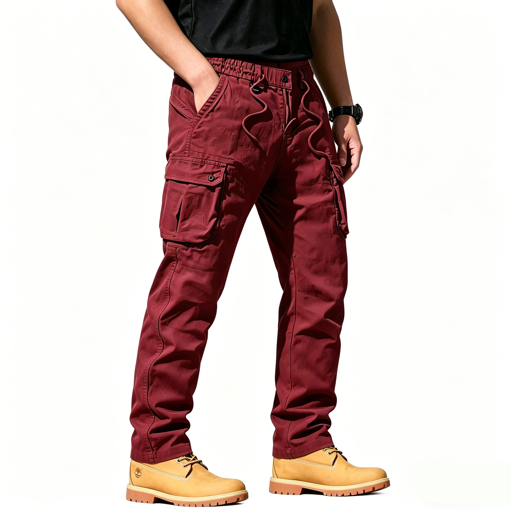 Washed Vintage Loose Tapered Work Pants - Classic Fit, Versatile for Work & Casual, Unique Vintage Wash Finish