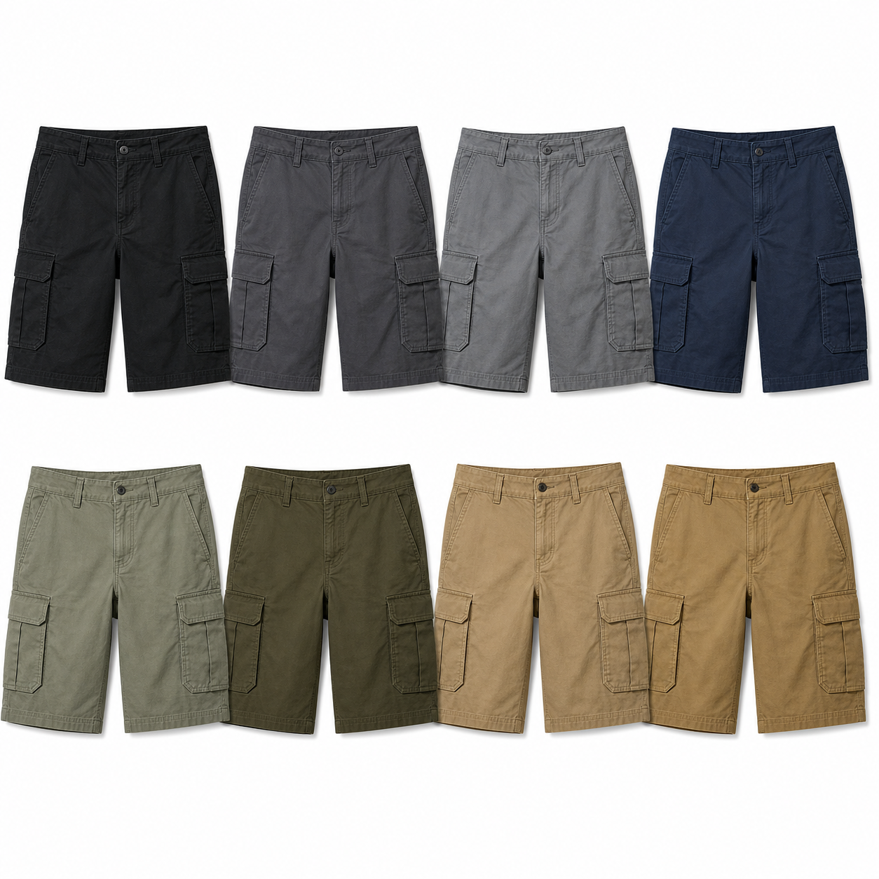 Everyday Utility 8-pack classic cargo stretch shorts