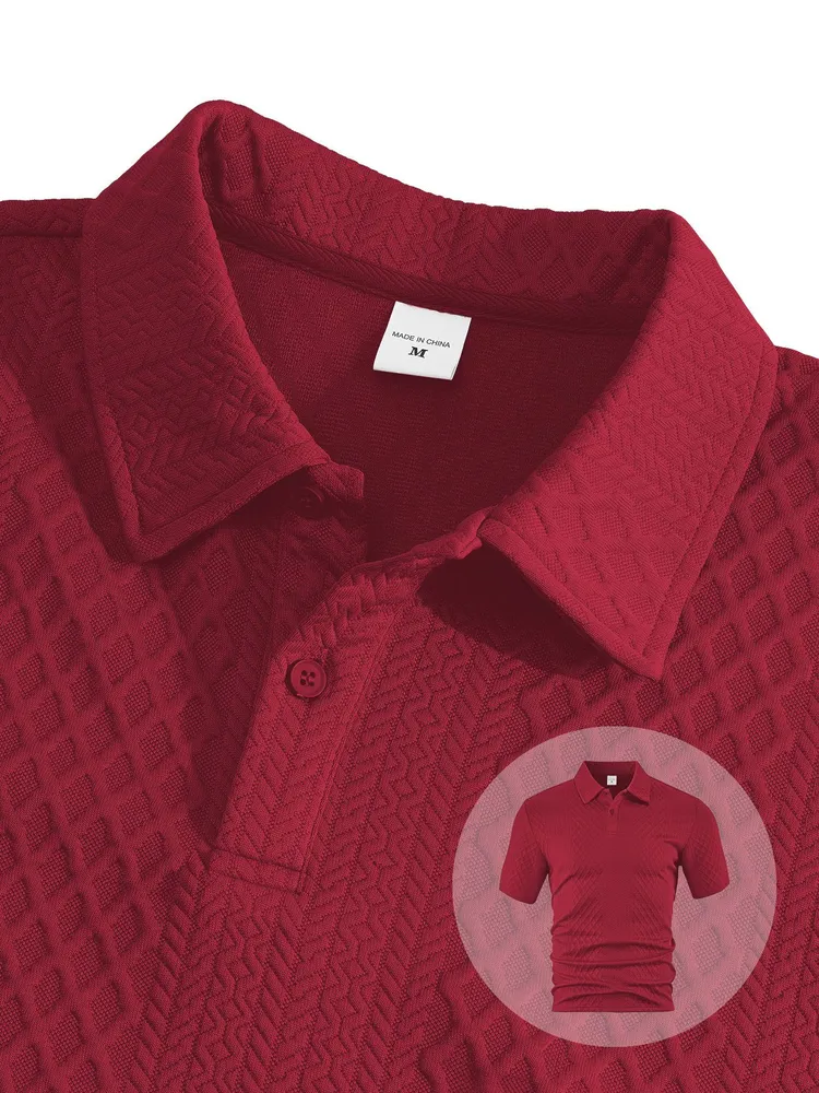 Men's Polo Shirt and Drawstring Shorts Set
