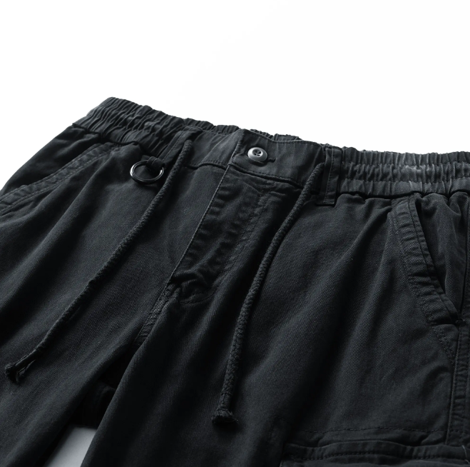Washed Vintage Loose Tapered Work Pants - Classic Fit, Versatile for Work & Casual, Unique Vintage Wash Finish