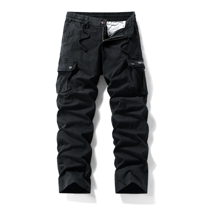 Washed Vintage Loose Tapered Work Pants - Classic Fit, Versatile for Work & Casual, Unique Vintage Wash Finish