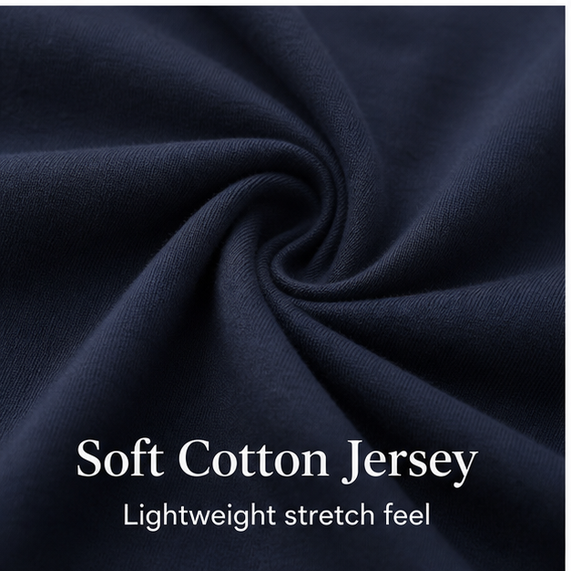 Soft stretch knit fabric detail