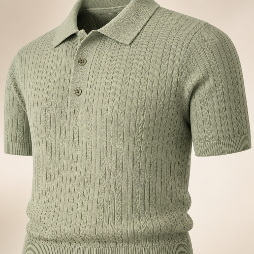 Texture collar and button detail image