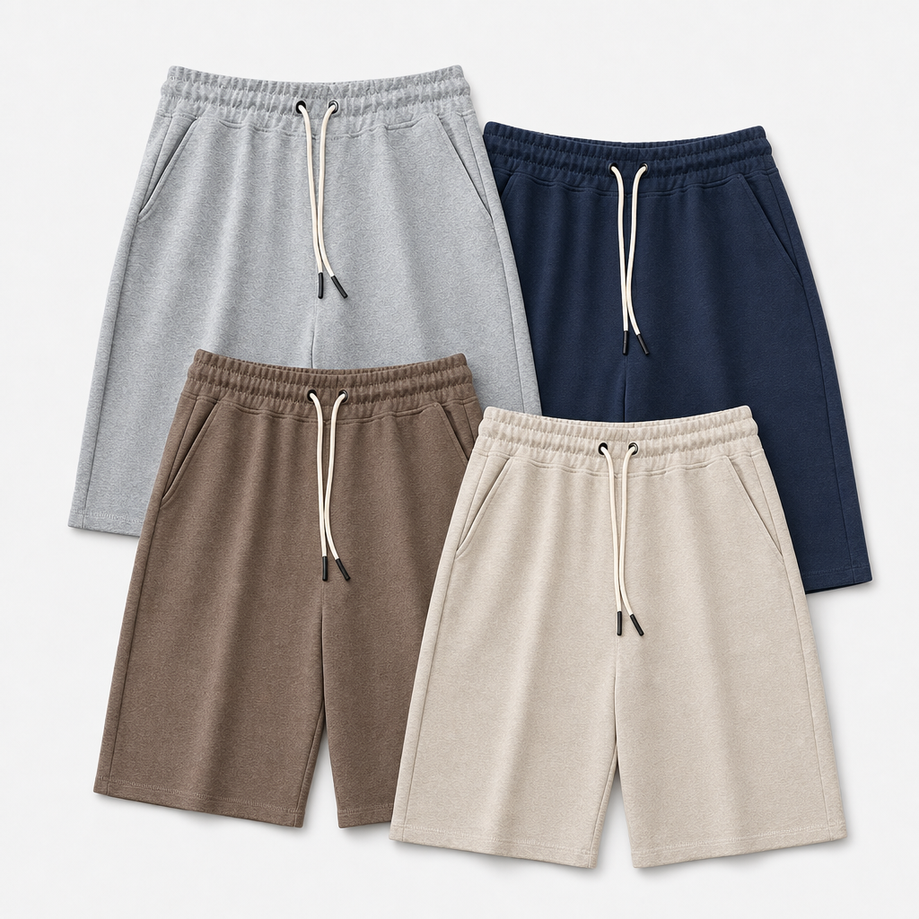 4-Pack Everyday Set men relaxed fleece drawstring shorts SKU image