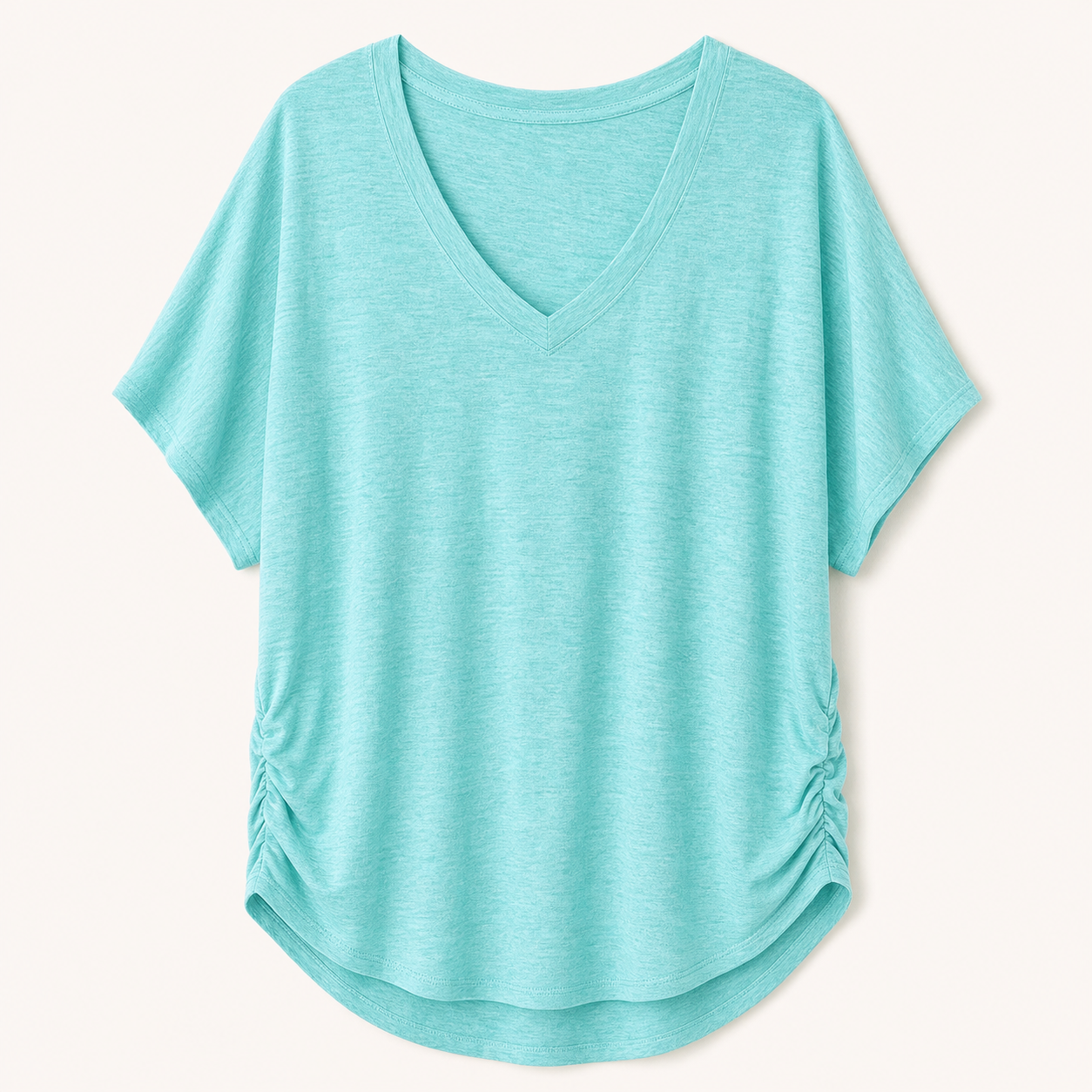 Aqua women loose fit V-neck dolman sleeve tops SKU image