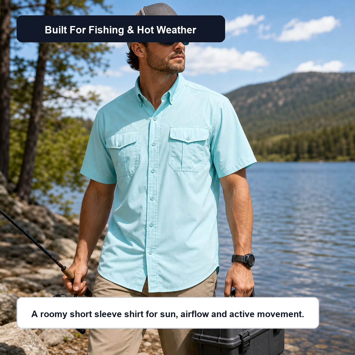 Men's 15-Pack Performance Fishing Shirts - fishing lifestyle