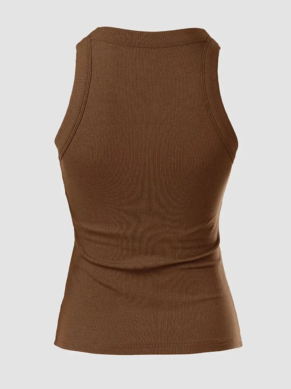 Women’s Basic Ribbed Padded Tank Top - image 34