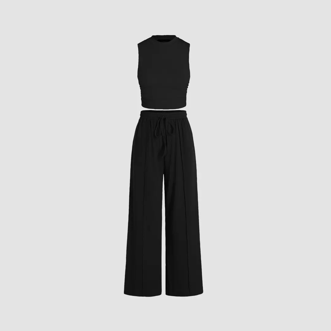 Cider [8 colors, Size 0-26] Tank Top & Elastic Waist Pants Set