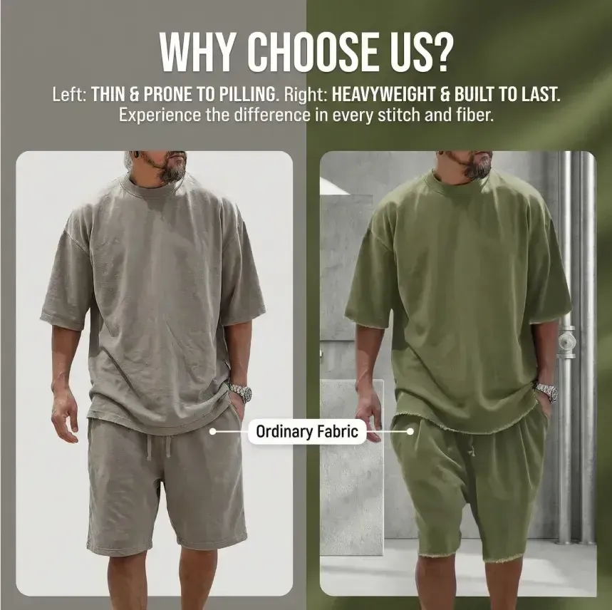 🔥8 SETS ONLY $24! MEN'S CASUAL 2-PIECE SHORT SET