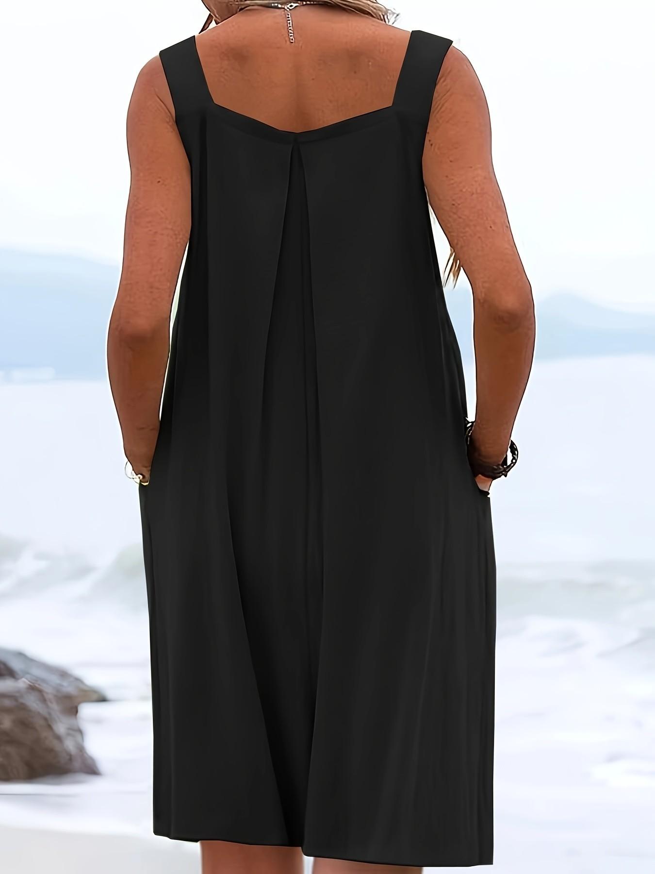 Women's Plus Size Casual Fashion Womenswear Spring Sleeveless Wide Leg Shorts, Loose Fit Belted Overall Pants with Button Pockets, 10 Colors Available