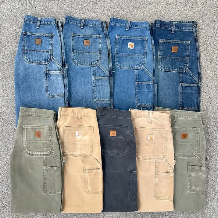 🔥Last Day 89% OFF🔥Men's Loose Fit Washed Duck Utility Work Pant 9-PACK with 7 Pockets