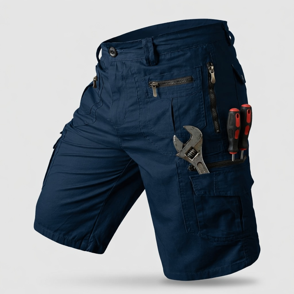 Men Cargo Tactical Pants & EDC Hiking Work Military Army Shorts with 8 Pockets image 10