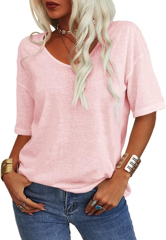 FINAL SALE⚡8 Packs for $23.86⚡ - Summer Casual Half Sleeve T-shirt Basic Tops (Multiple Colors)