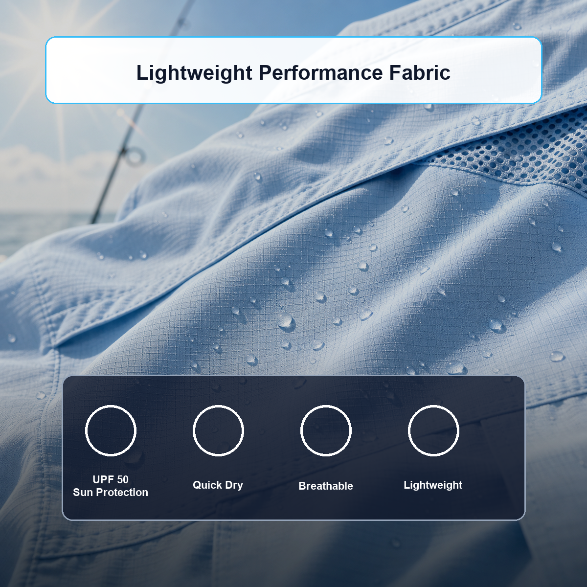 Men's 15-Pack Performance Fishing Shirts - performance fabric