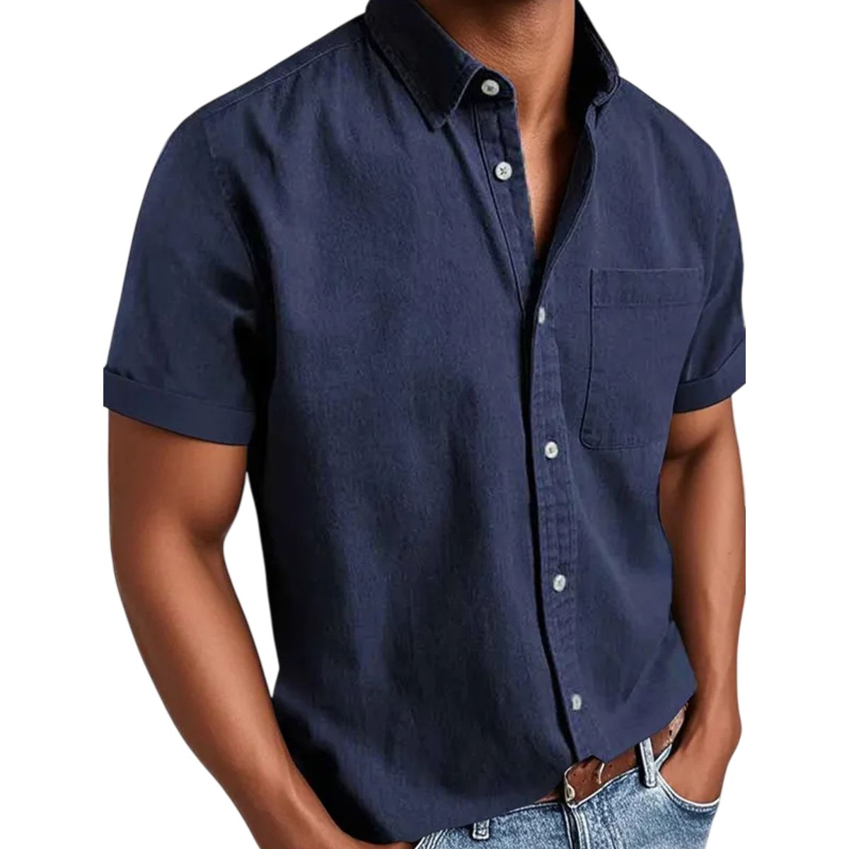 Men's Classic Button - Down Short Sleeve Shirt