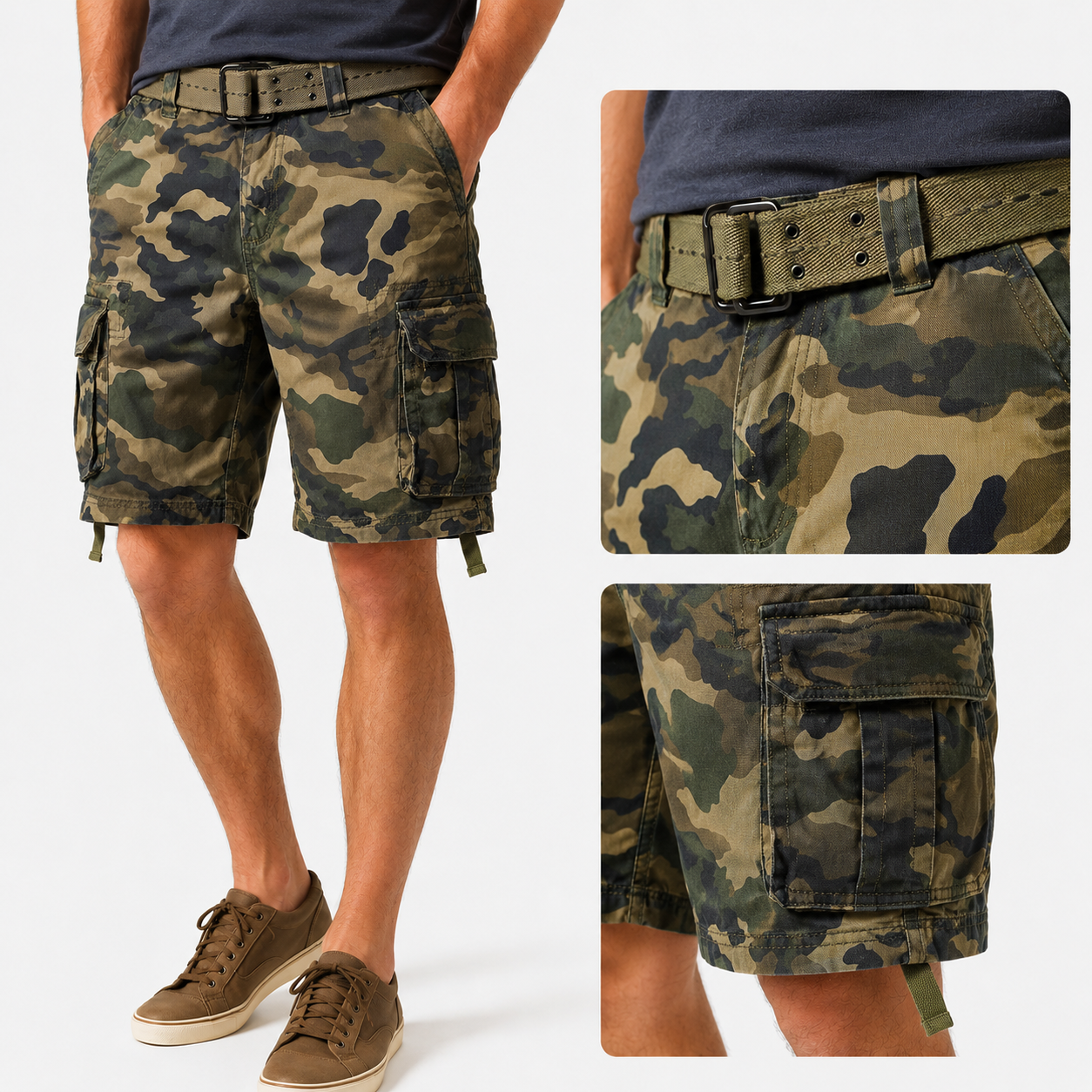 Men's Camouflage Casual Shorts - image 4