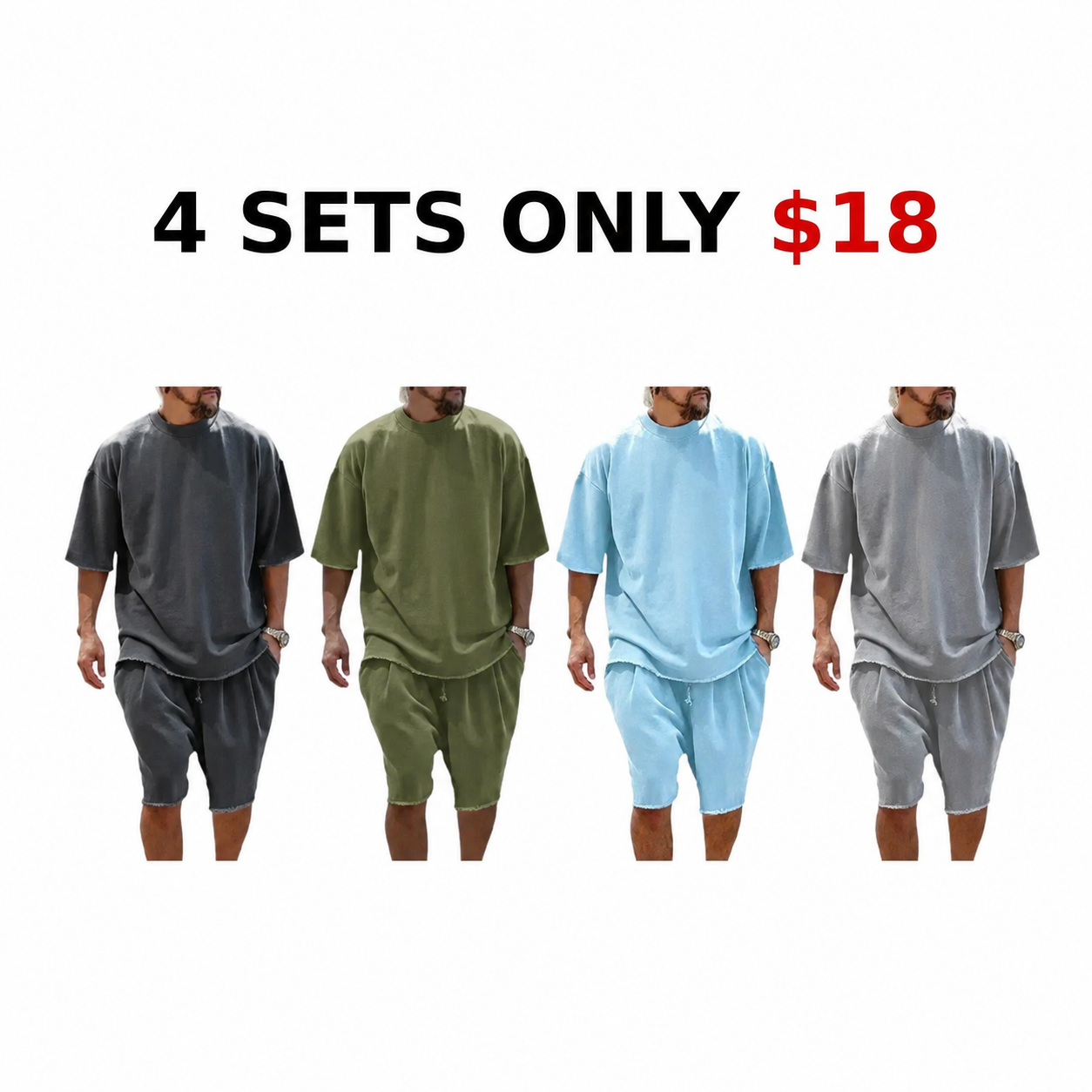 Men's Casual 2 - Piece Shorts Set