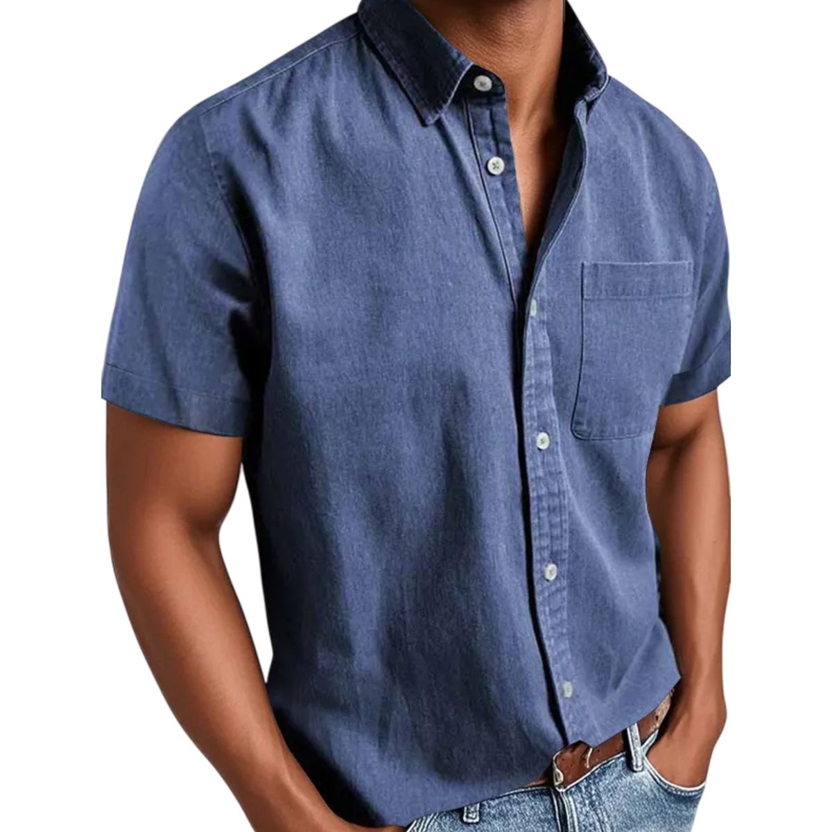 Men's Classic Button - Down Short Sleeve Shirt