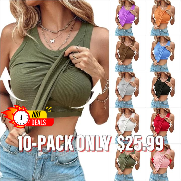 Women’s Basic Ribbed Padded Tank Top