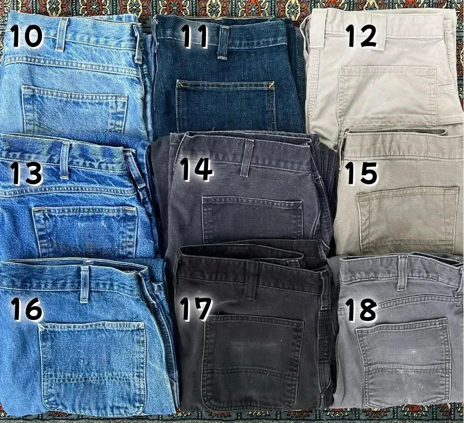 Men's Loose Fit Washed Duck Utility Work Pant 9-PACK with 7 Pockets - image 7