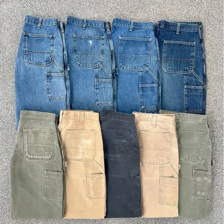 Men's Loose Fit Washed Duck Utility Work Pant 9-PACK with 7 Pockets - image 2