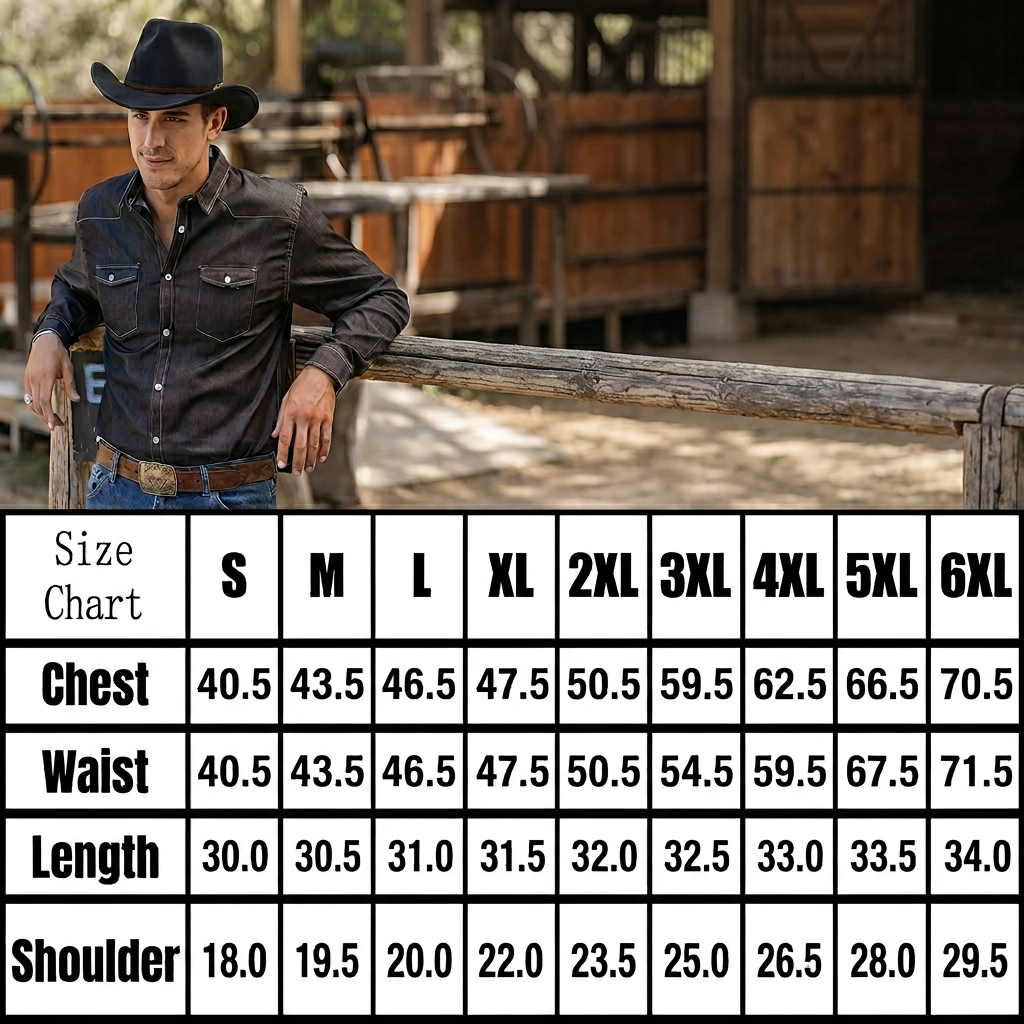 Men's Western Cowboy Short Sleeve - image 2