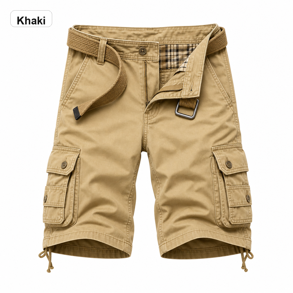 Men's 8-Pack Camouflage Casual Shorts - Khaki