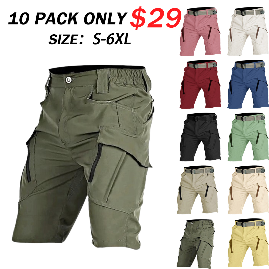 Men's Tactical Shorts Cargo Shorts Breathable Outdoor (Belt Included)