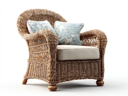 Fotele rattanowe - rattan-tkanina - 84x78x91 cm - naturalny-beżowy - styl klasyczny-Sosapahome