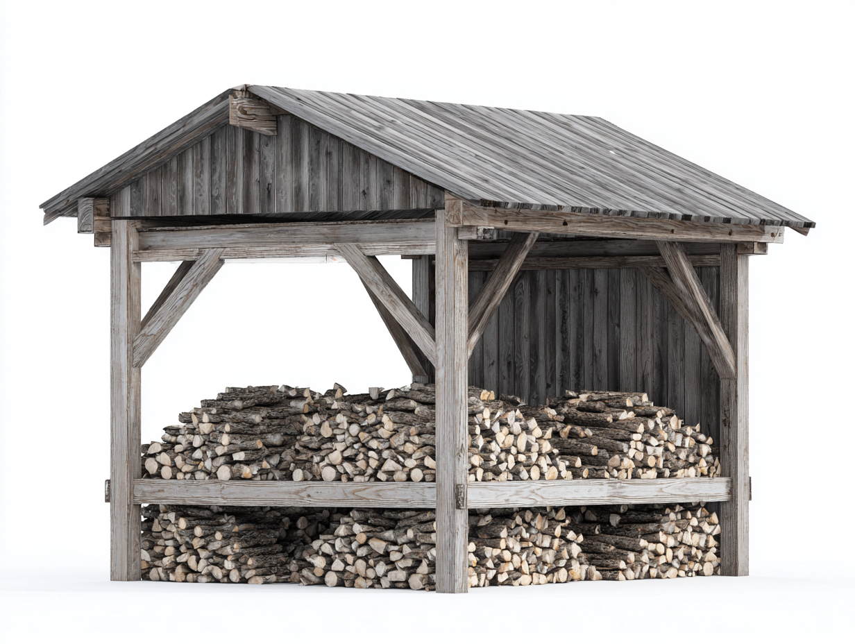 Drewutnia ogrodowa - drewno - 200x160x245 cm - szary - styl rustykalny-Sosapahome