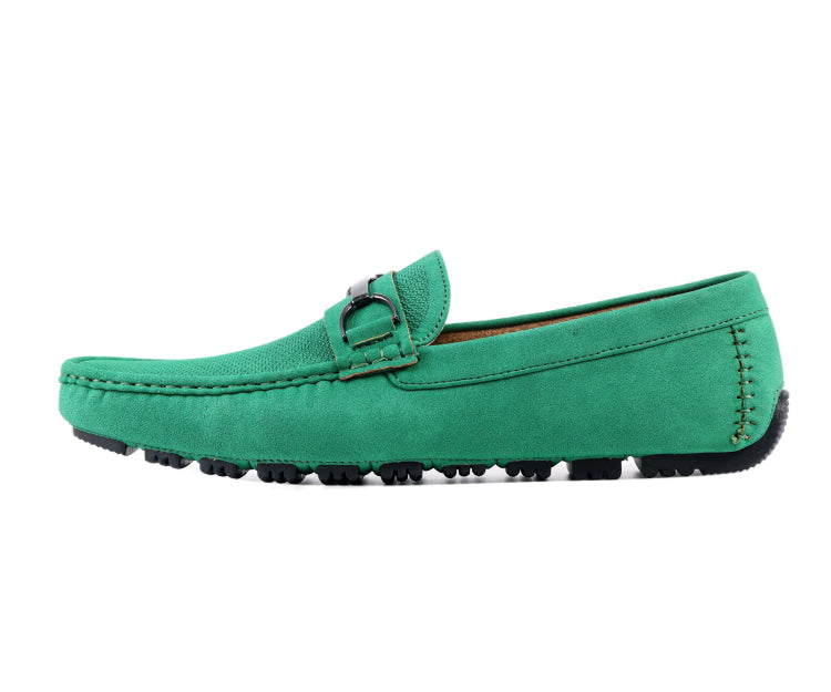 Green Dress-Casual Driving Loafers