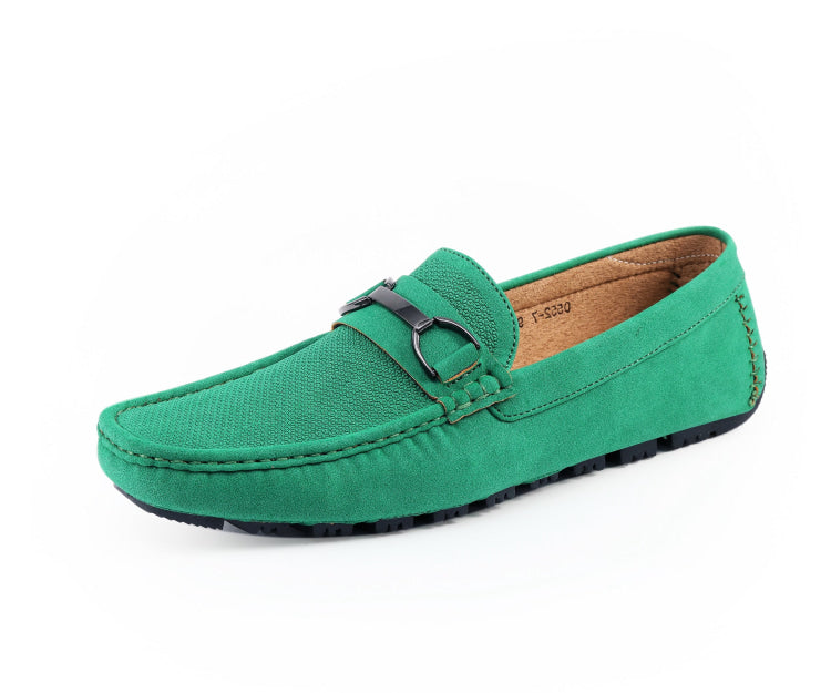 Green Dress-Casual Driving Loafers