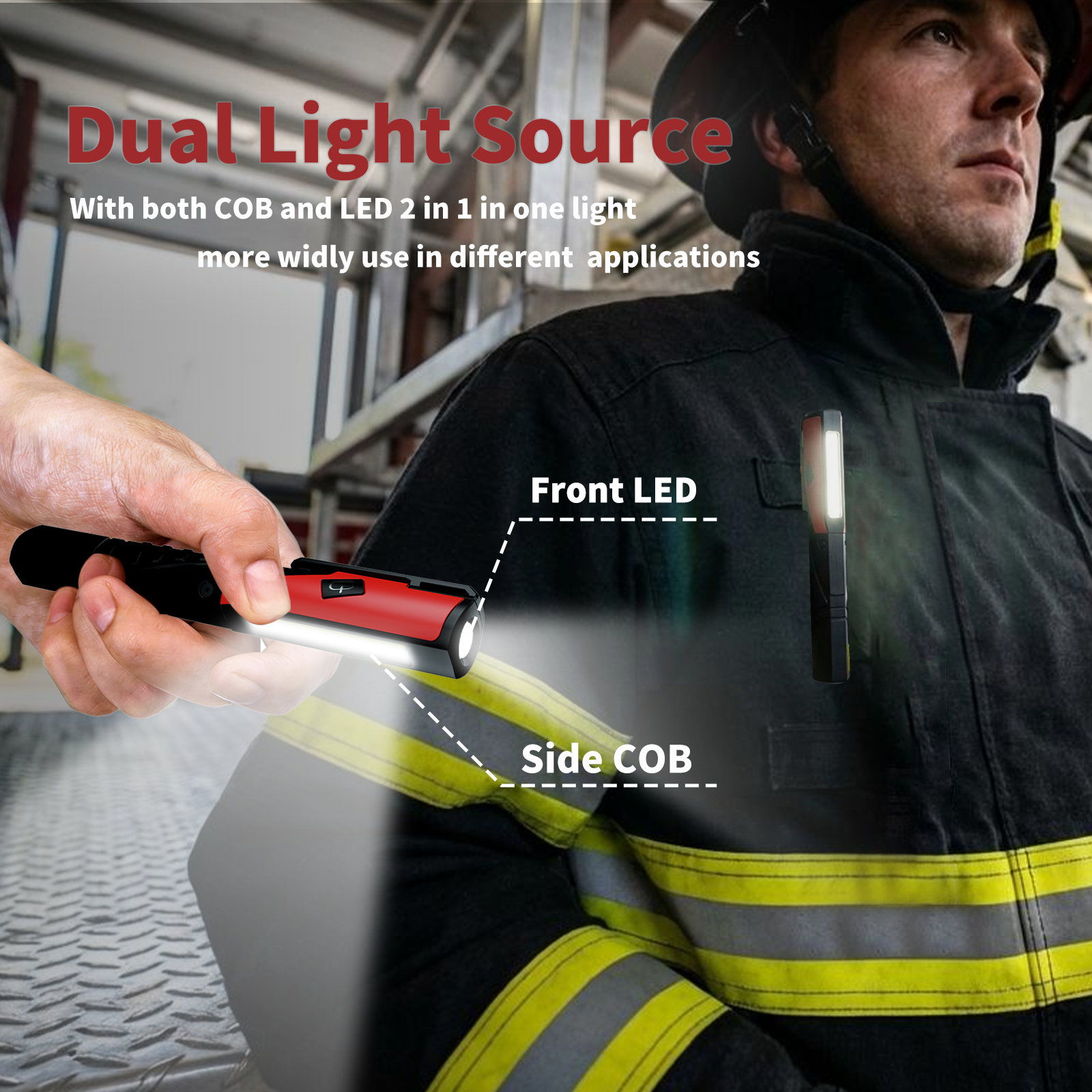 Compact Pen Worklight COB+LED Work ligh