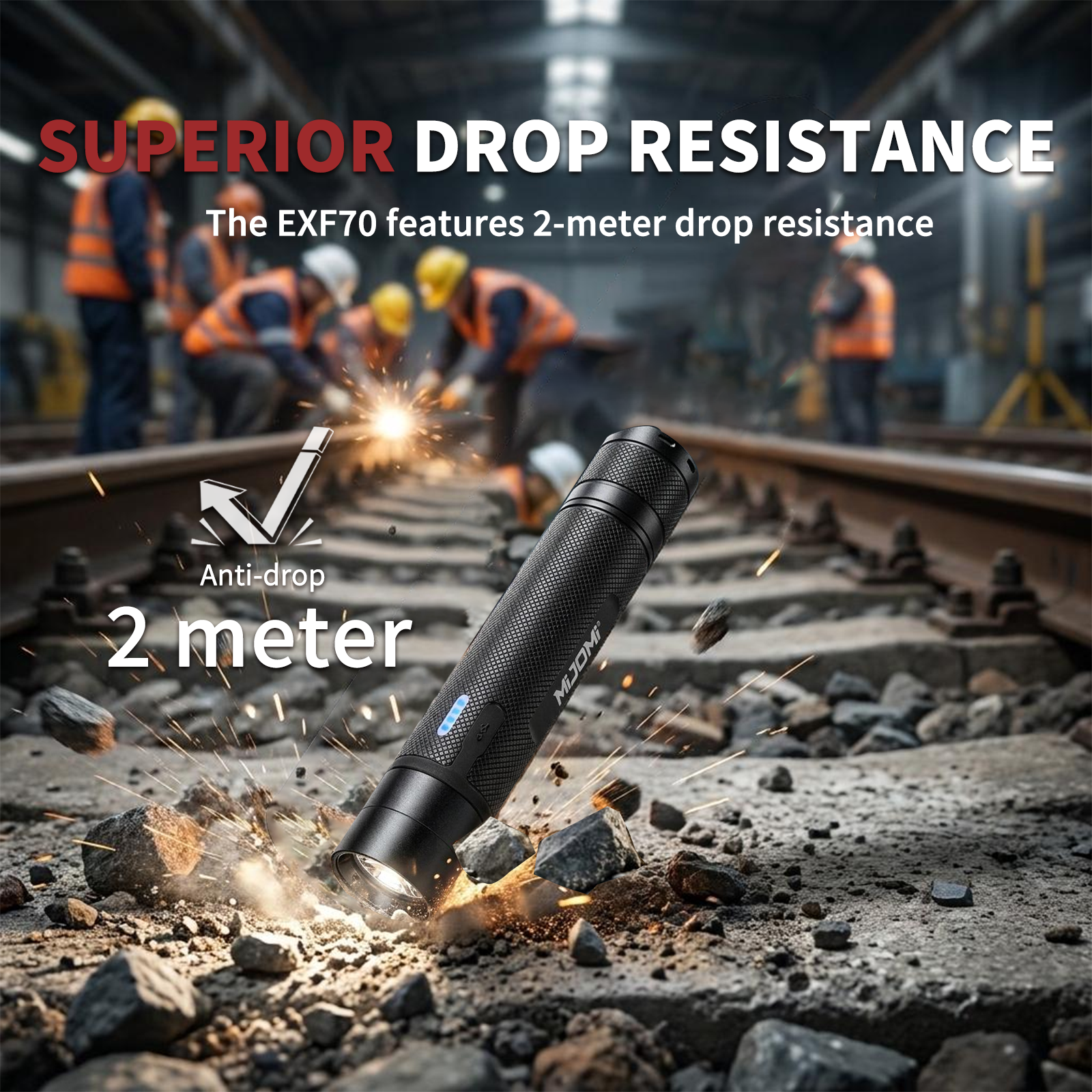 Compact Size Rechargeable Anti-Explosion Flashlight