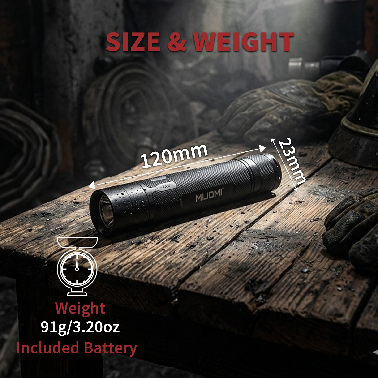 Compact Size Rechargeable Anti-Explosion Flashlight