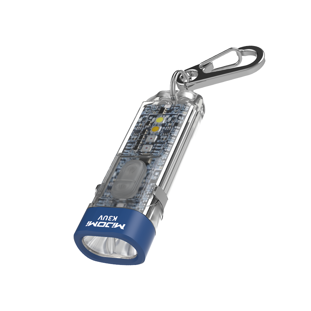 Portable RGB & UV EDC Rechargeable Keychain flashlight